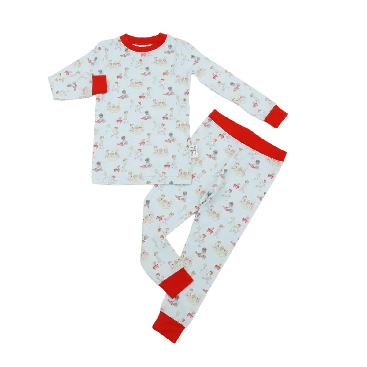 Carson and Friends Viscose Bamboo Two Piece Pajamas- Boy Playtime