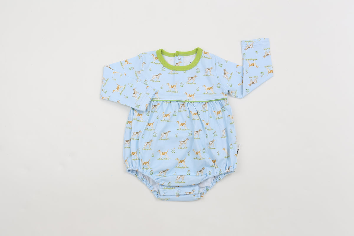 Carson and Friends Long Sleeve Bubble- Hunting Dogs