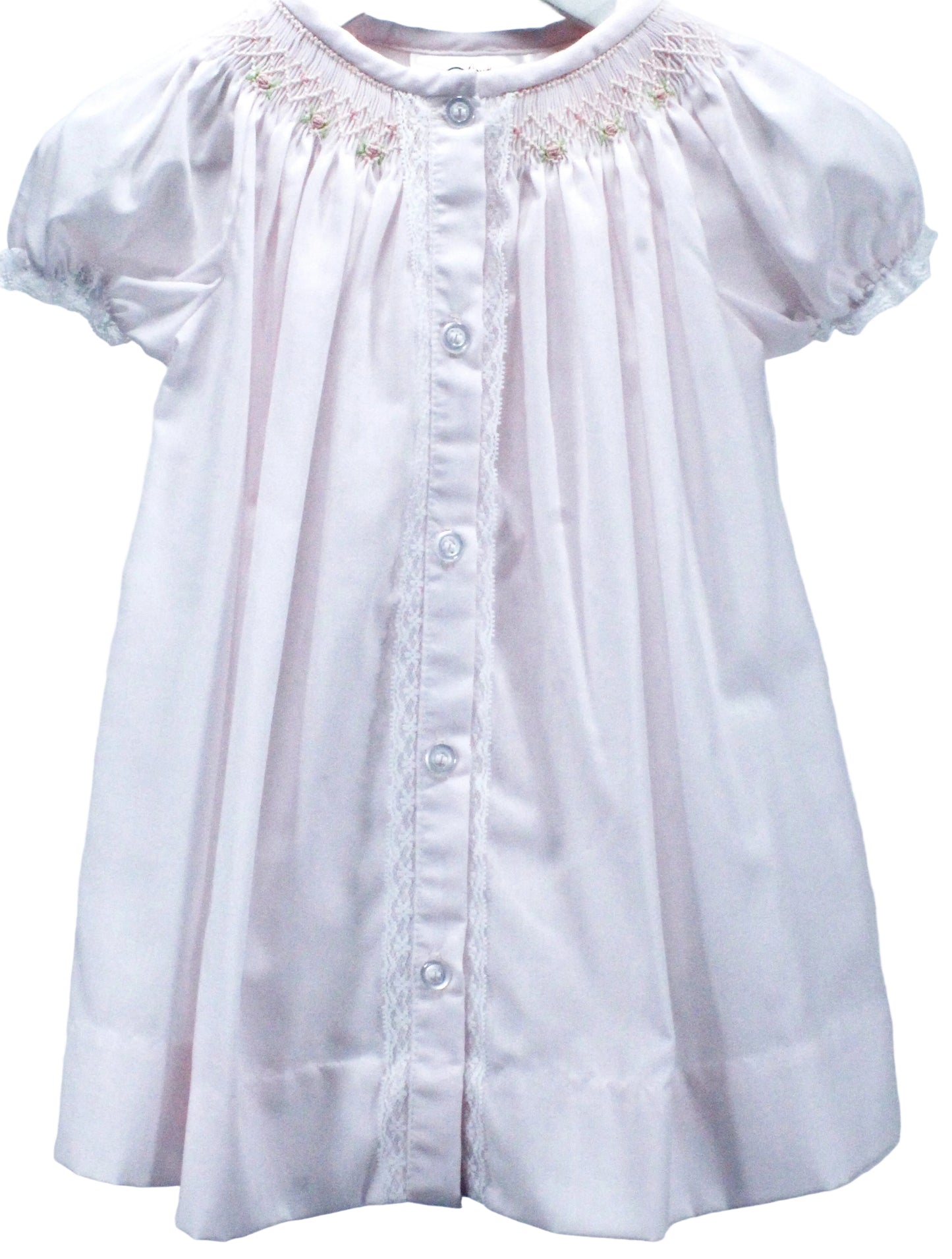 Baby Blessings Pink Geometric Flowers Sophia Dress