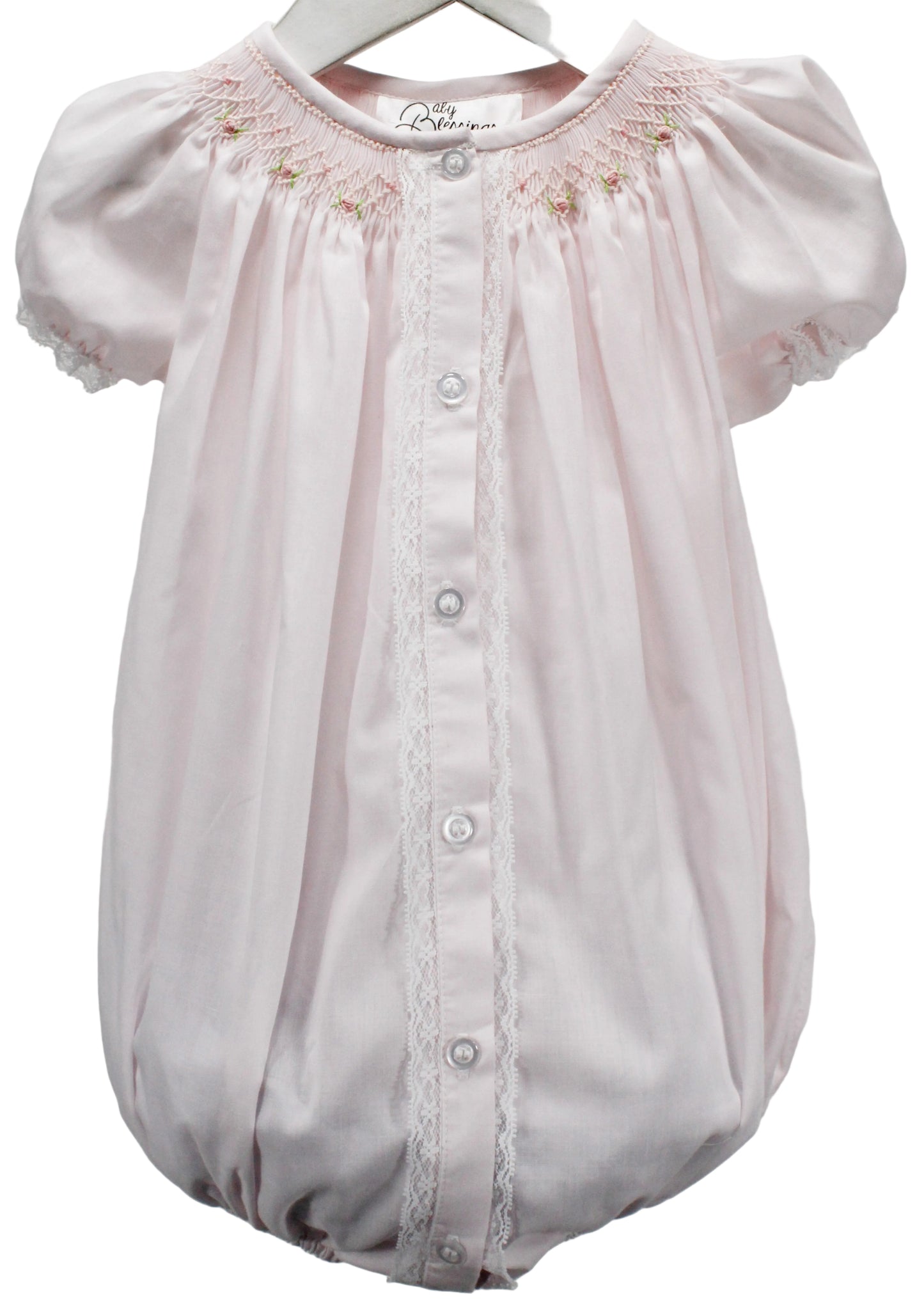 Baby Blessings Geometric Flowers Sophia Bubble- Pink