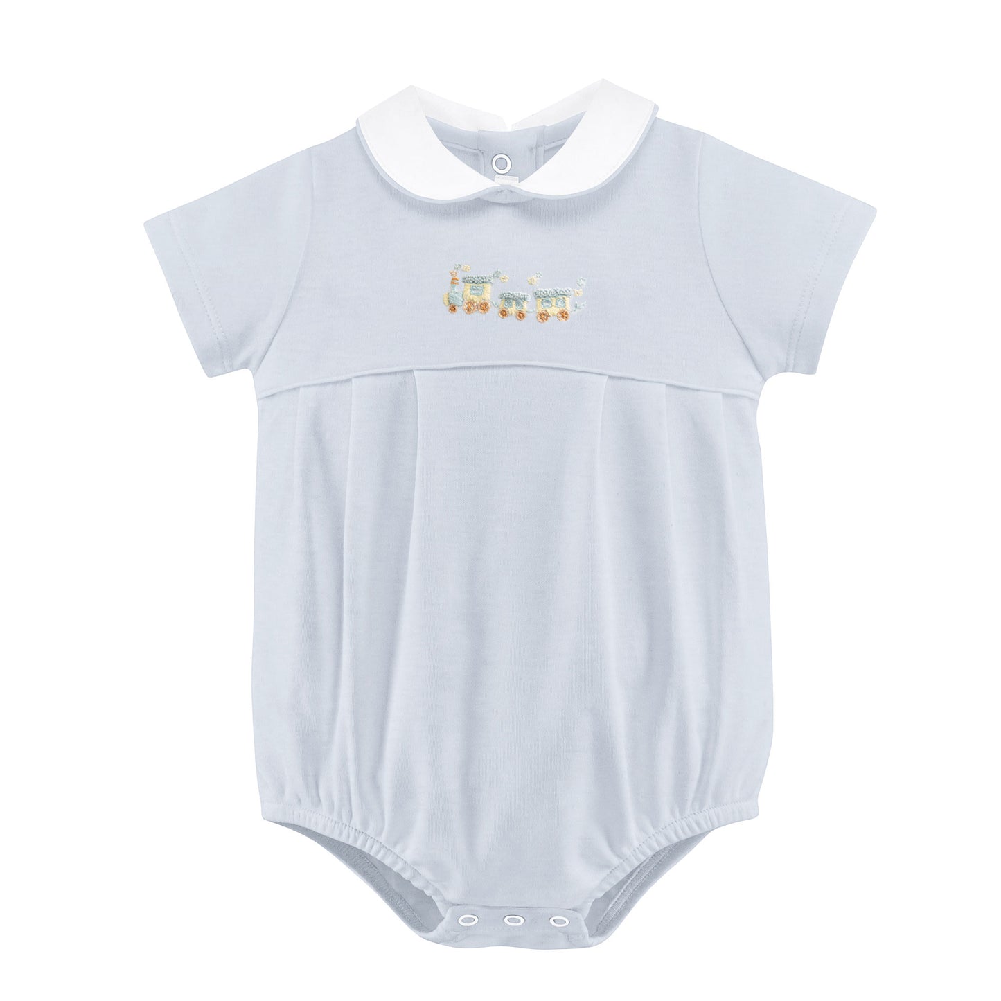 Baby Club Chic Embroidered Bubble- Little Train