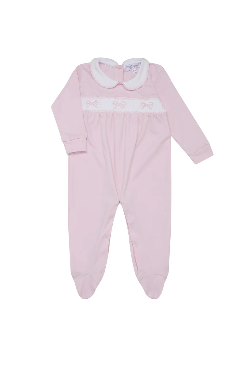 Nellapima Bow Smocked Footie