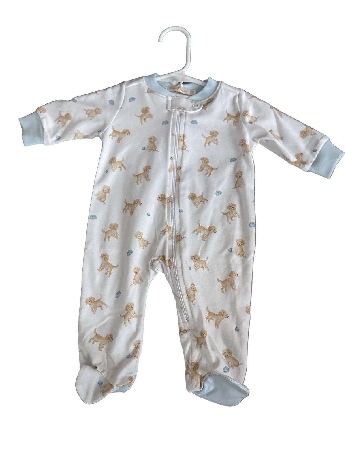 Baby Club Chic Tiny Puppies Pima Footie