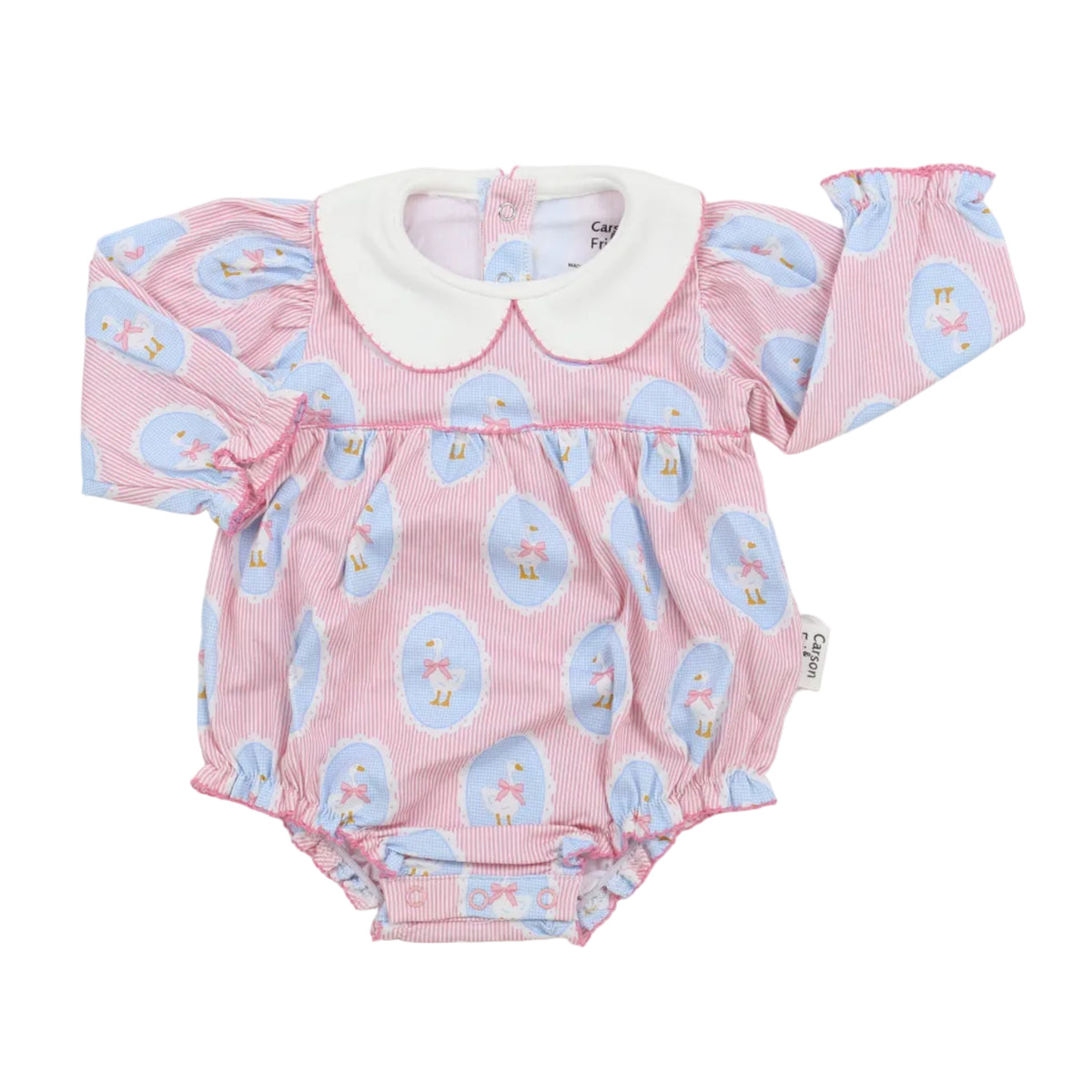 Carson and Friends Long Sleeve Girls Bubble- Silly Goose