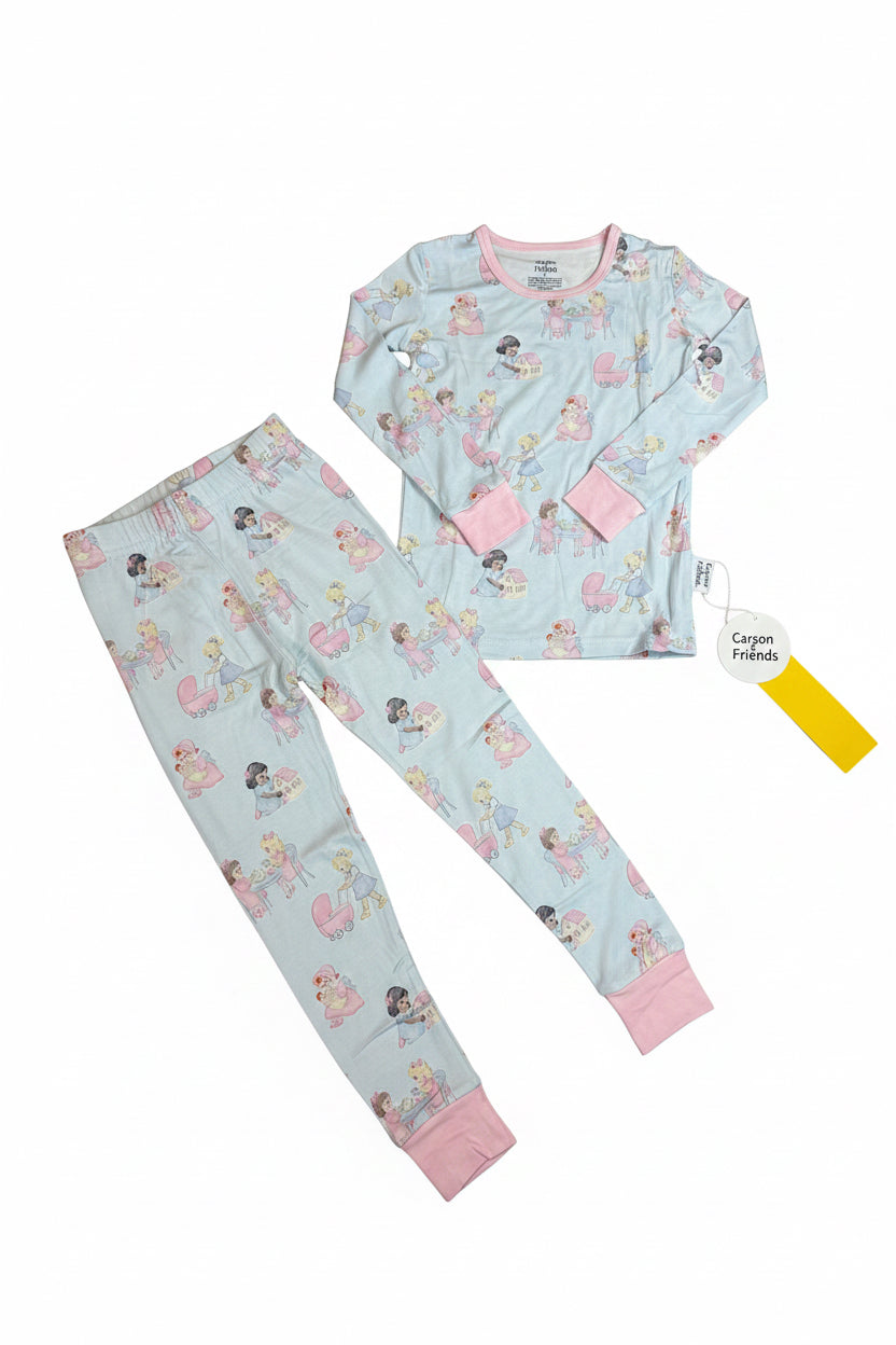 Carson and Friends Bamboo Viscose Pajama Set- Girl’s Playtime