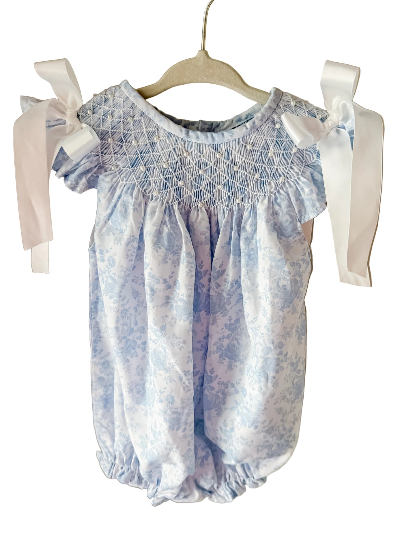 Carson and Friends Blue Toile & Pearls Bubble