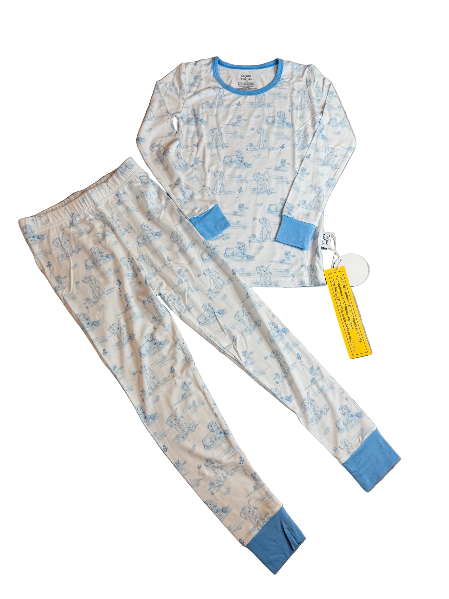 Carson and Friends Bamboo Viscose Pajama Set- Snips and Snails