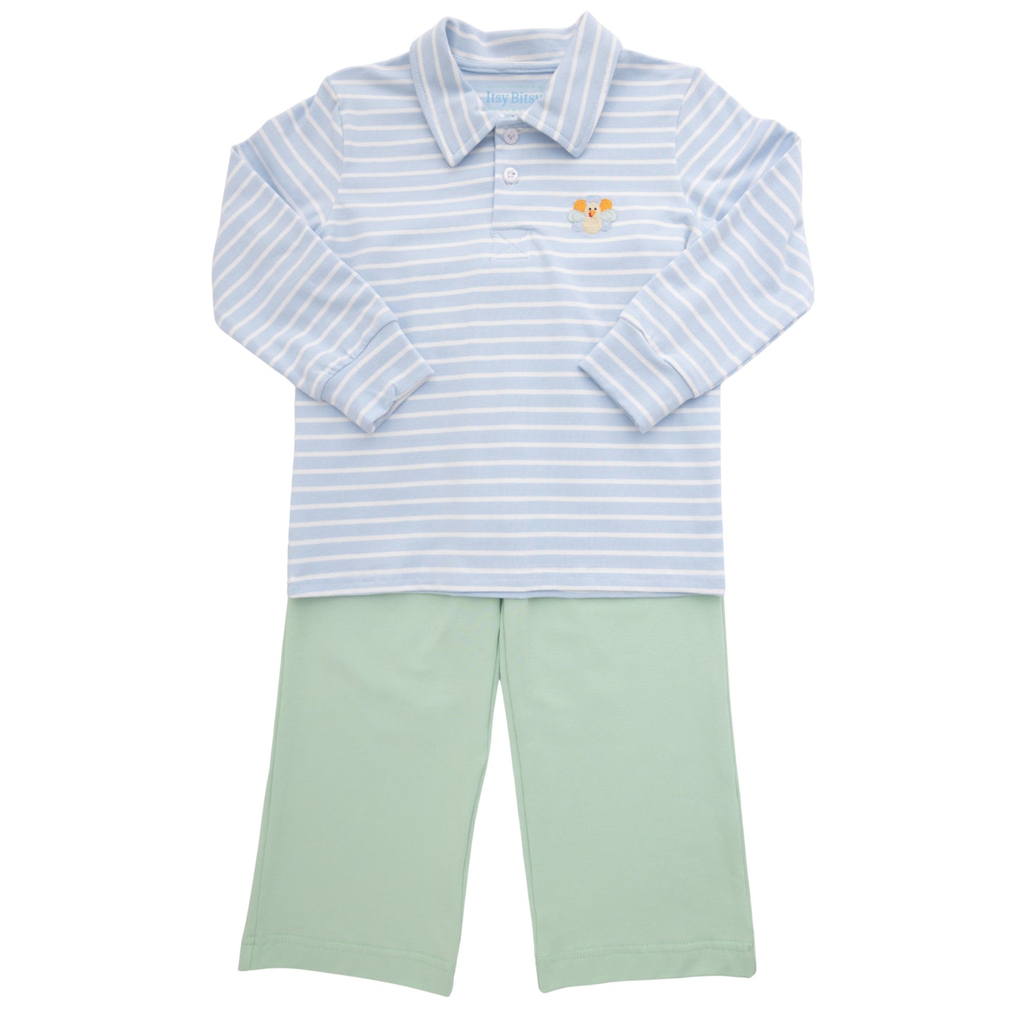 Itsy Bitsy Turkey Polo Pant Set