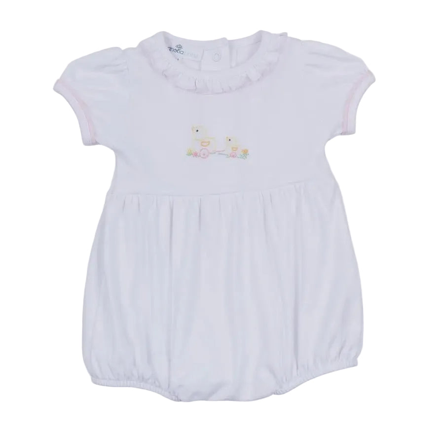 Magnolia Baby Vintage Duckie Pulltoy Bubble- Pink