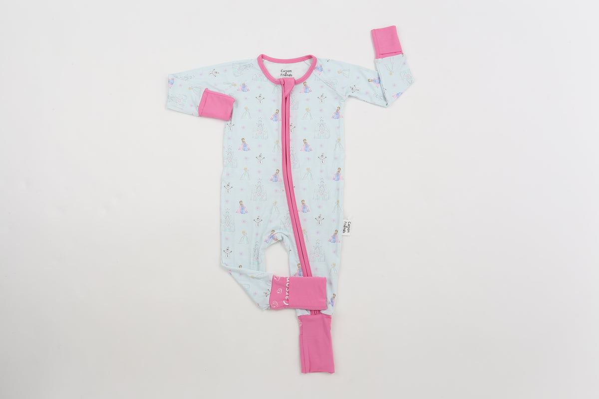 Carson and Friends Viscose Bamboo Zippy Pajamas- Ice Princess