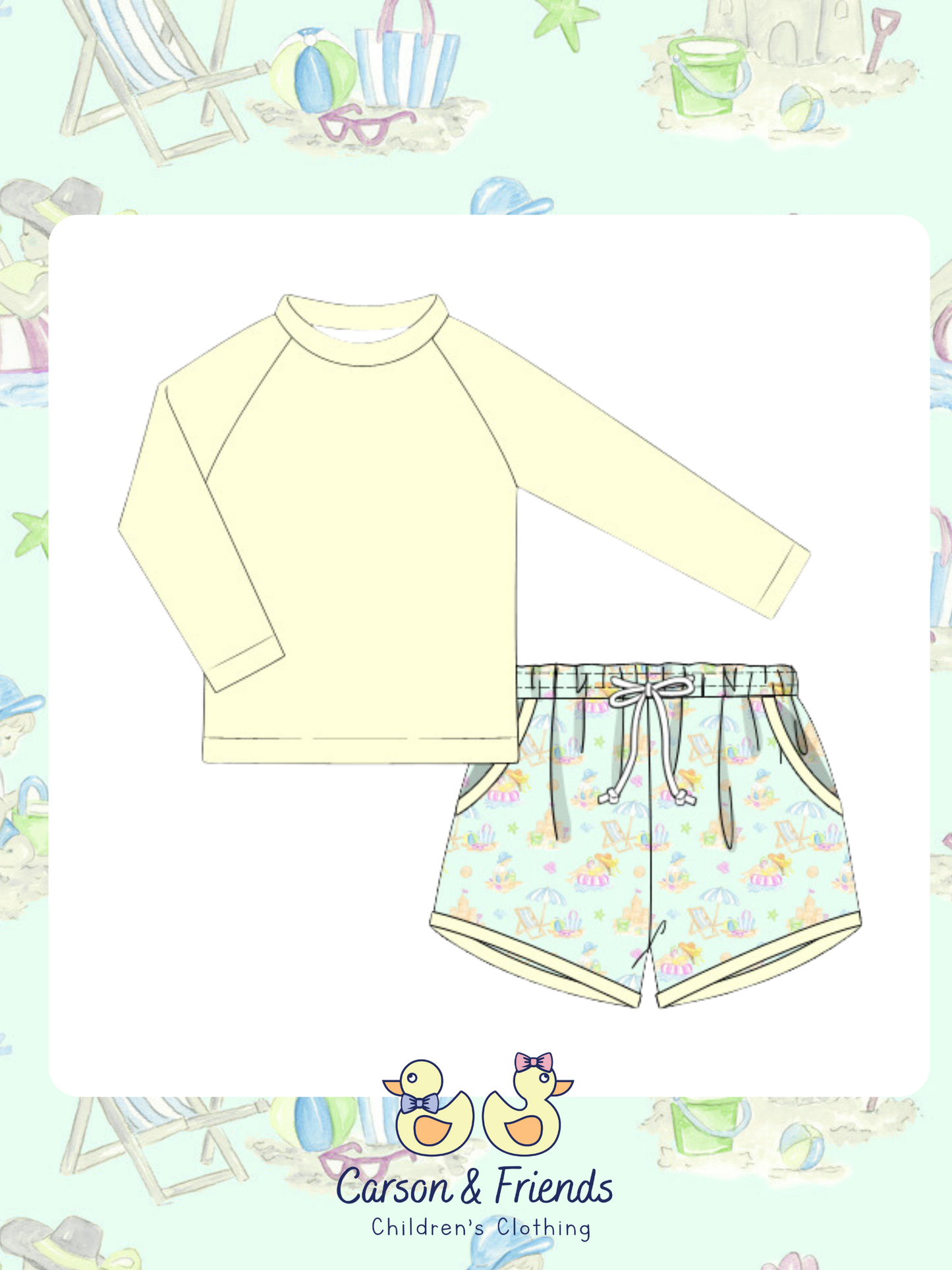 Carson and Friends Boys Beach Days Swim Set