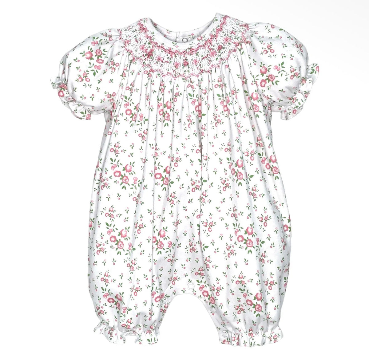 Petit Ami Floral Knit Bubble Romper