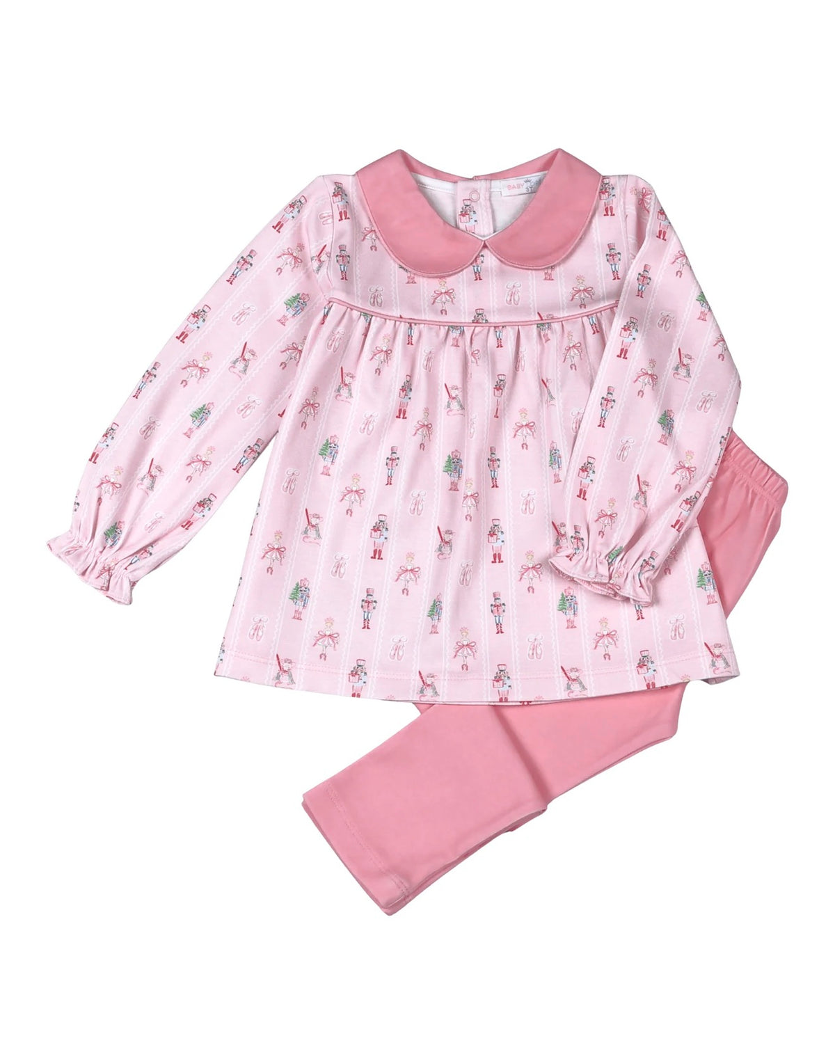Baby Loren Pink Nutcracker Pima Legging Set