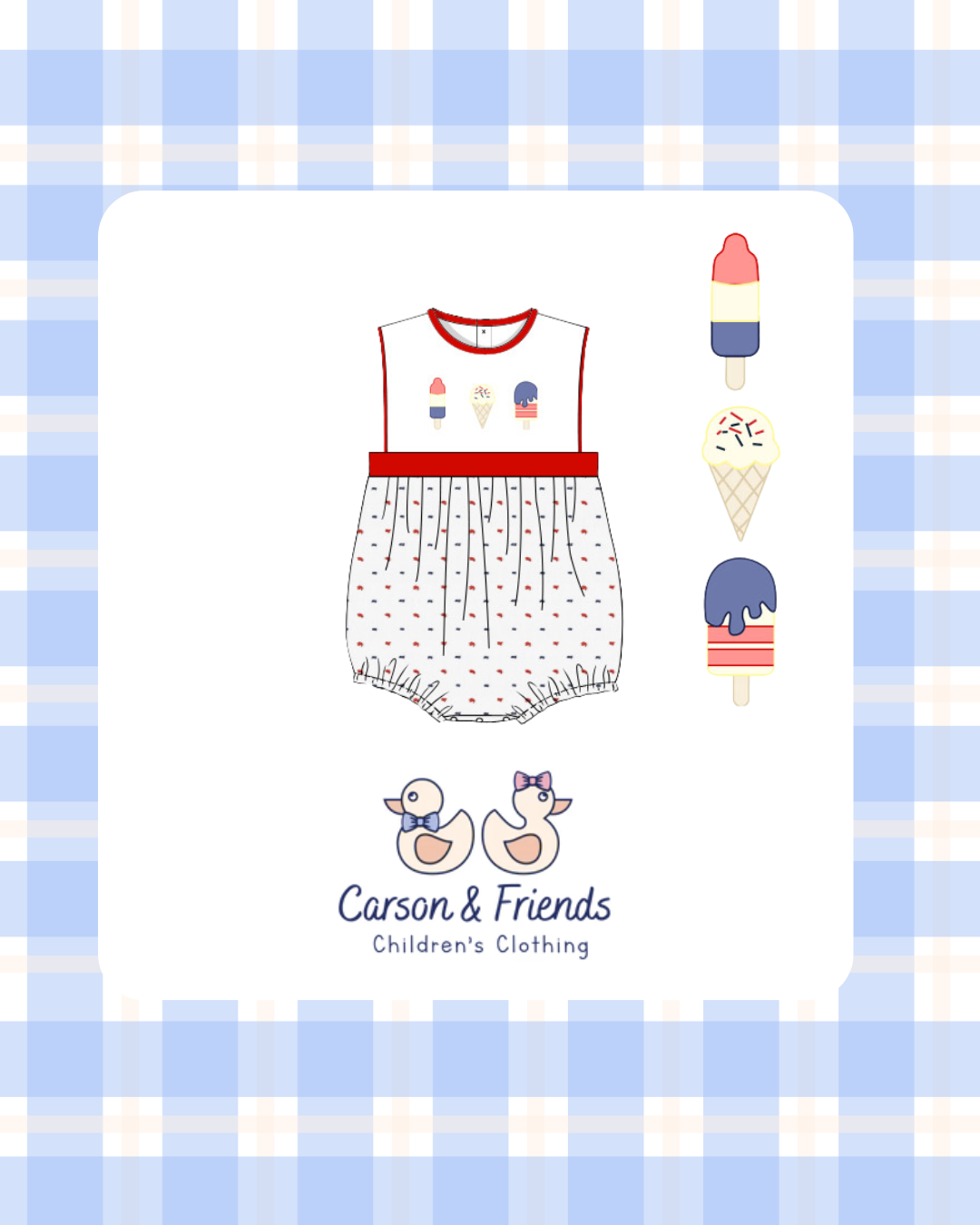 Carson and Friends Americana Bubble- Boys