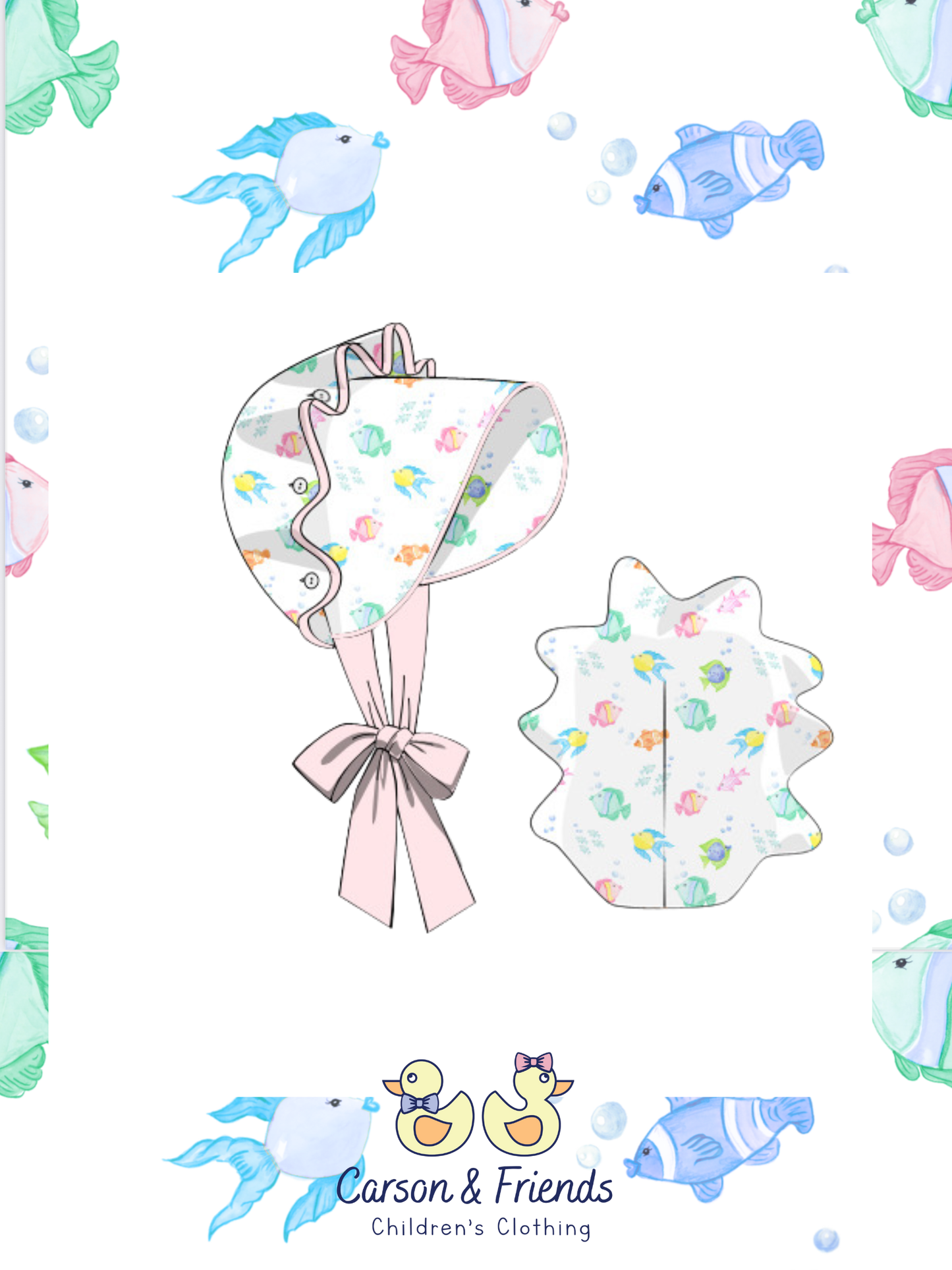Carson and Friends Fishies Bonnet