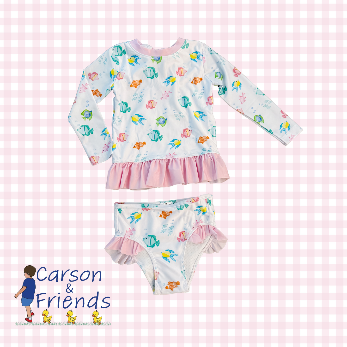 Carson and Friends Fishy Swim- Girls Two Piece