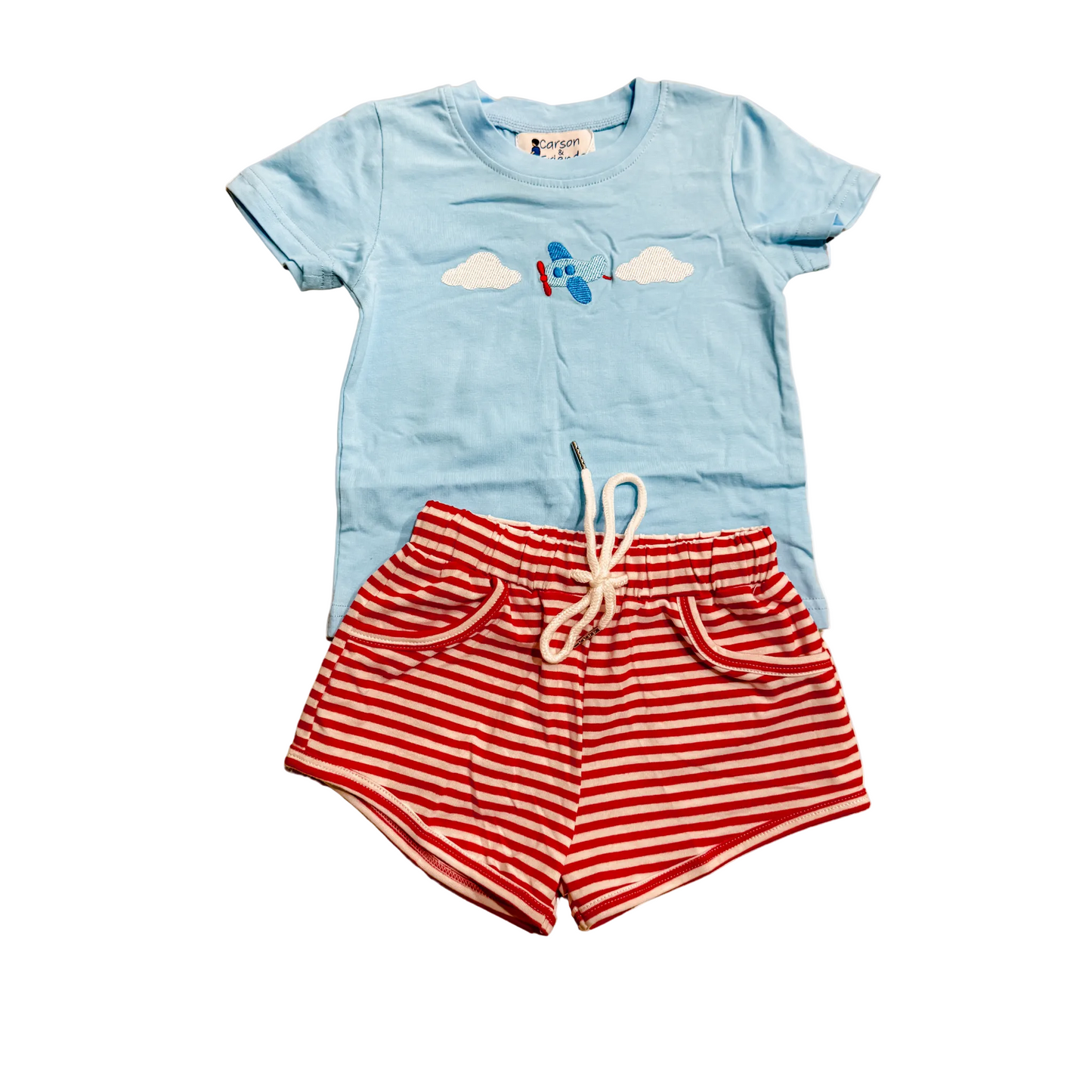 Carson and Friends Airplanes Short Set