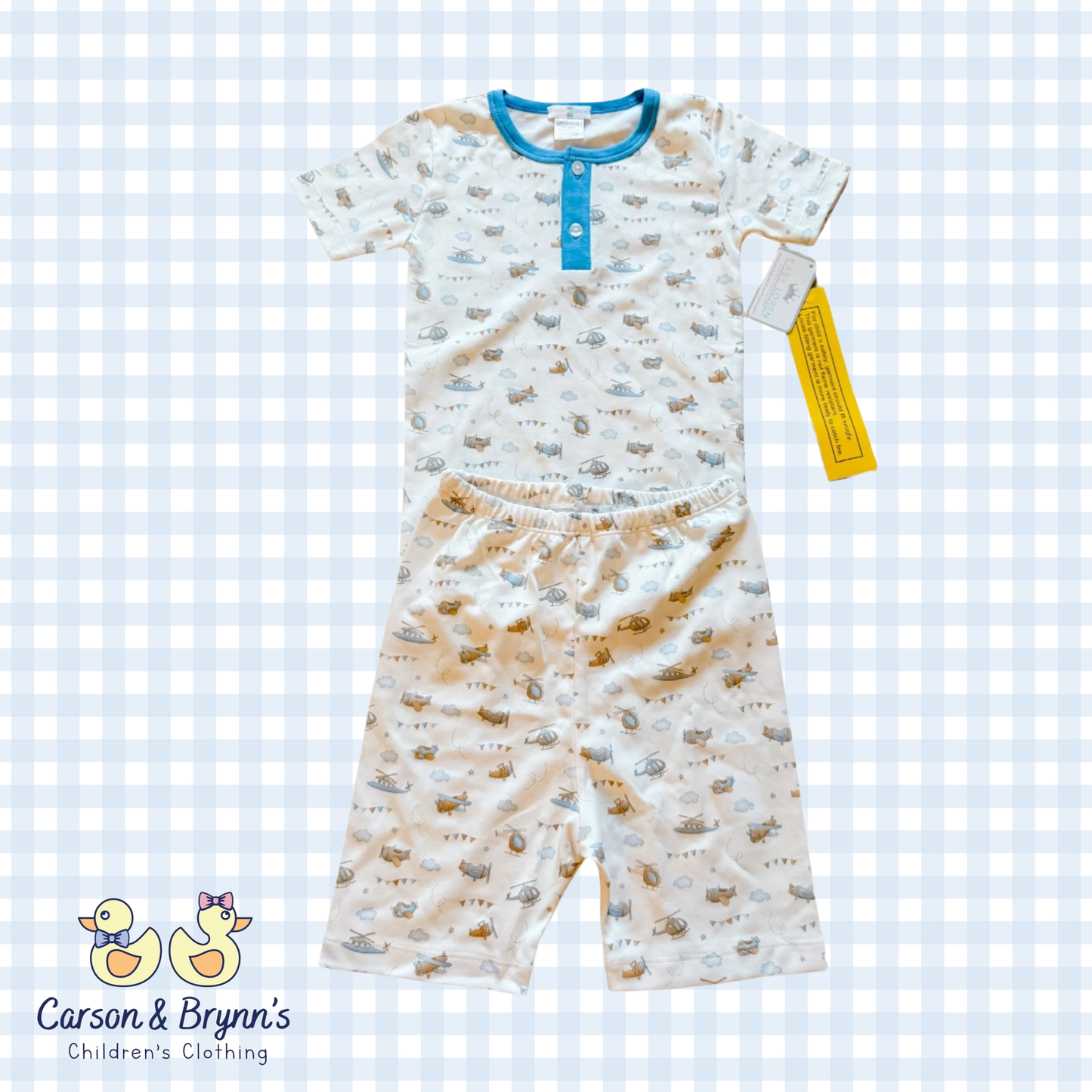 Baby Loren Airplanes Pajama Set
