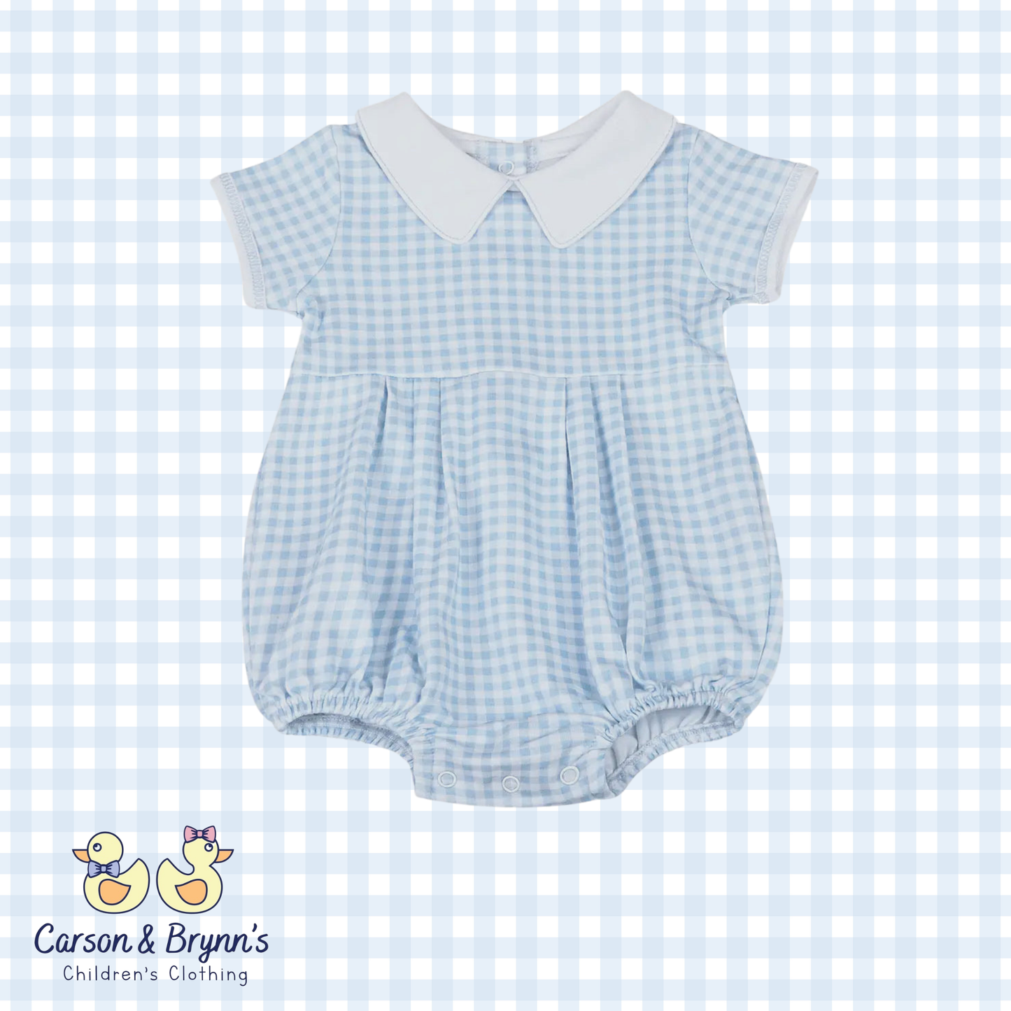 Magnolia Baby Mini Checks Collared Bubble