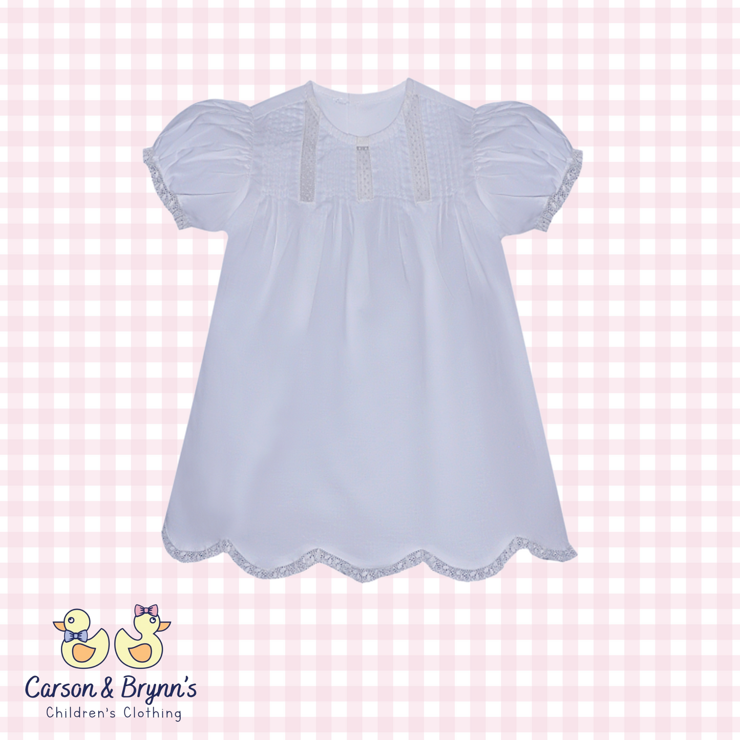 Baby Sen Violet White Dress