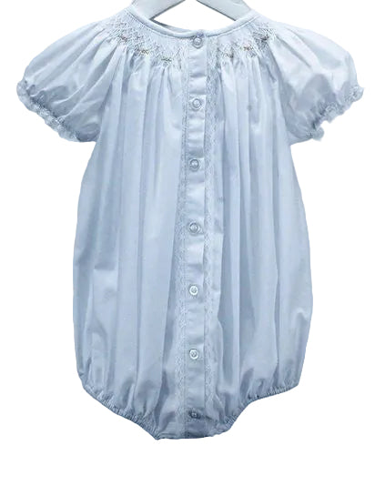 Baby Blessings Geometric Flowers Sophia Bubble- White