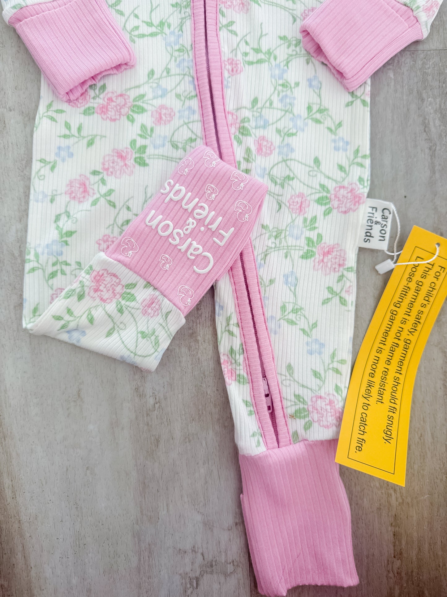 Carson and Friends Chintz Floral Ribbed Bamboo Viscose Zippy