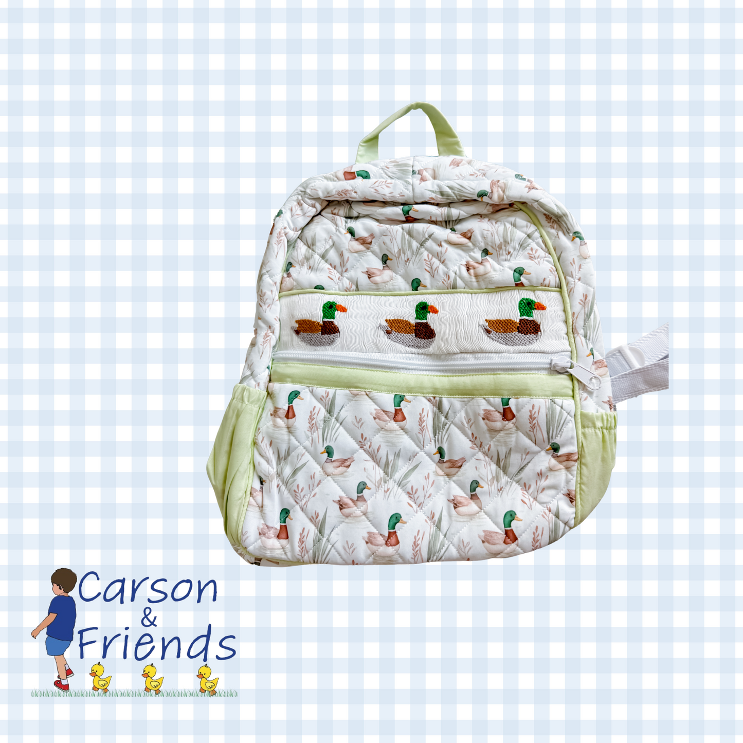 Carson and Friends Smocked Mallard Backpack