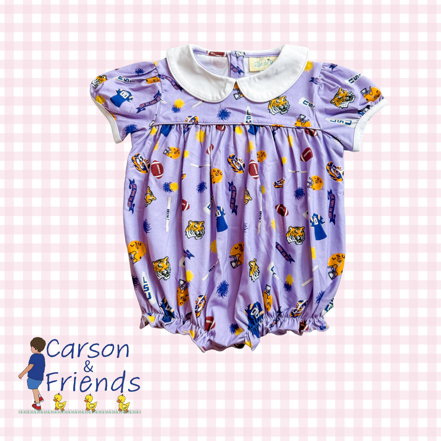 Geaux Tigers Girl Bubble