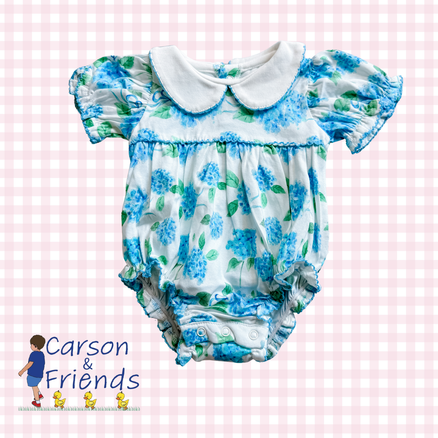 Carson and Friends Blue Hydrangeas Bubble