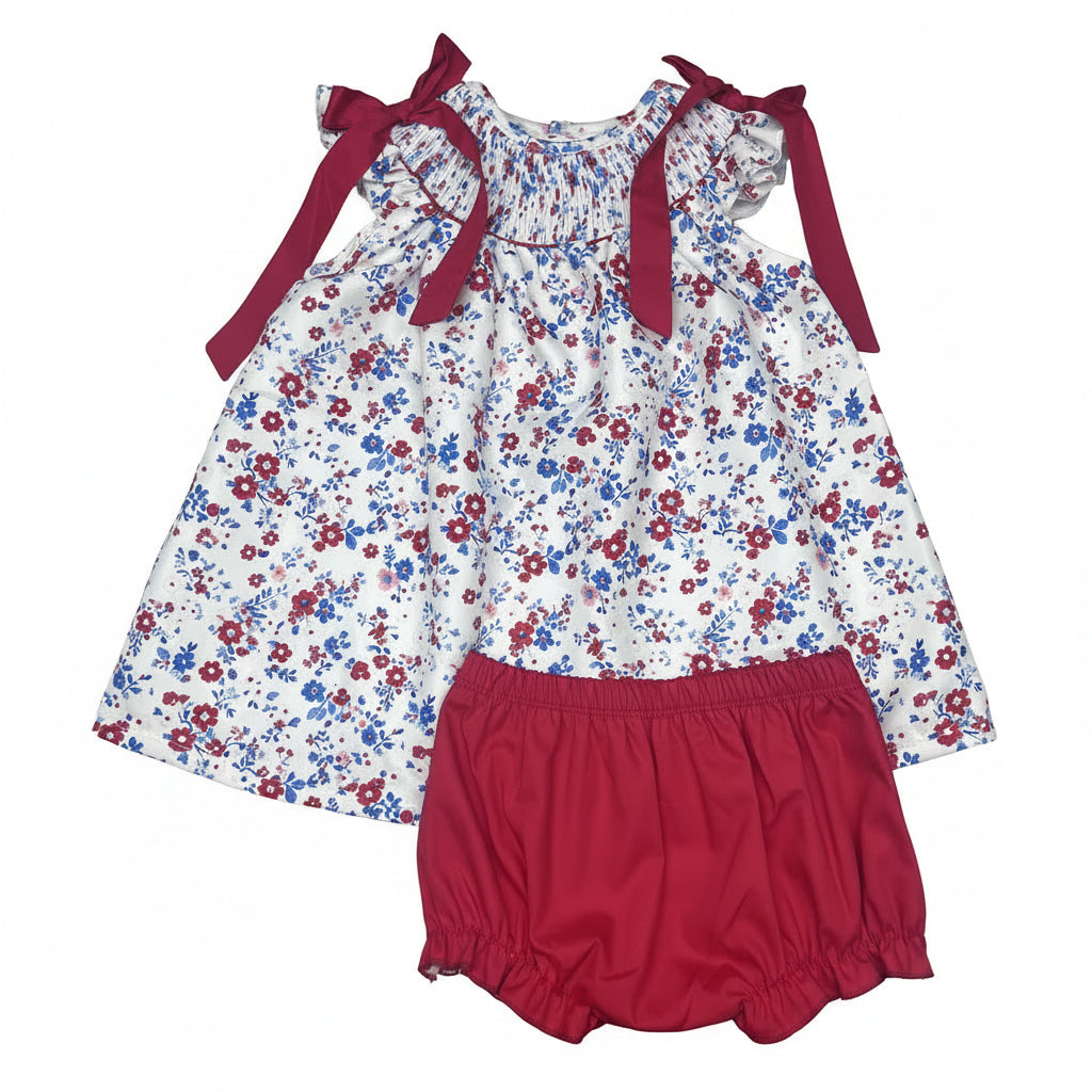 Carson and Friends Liberty Floral Diaper Set with Bows