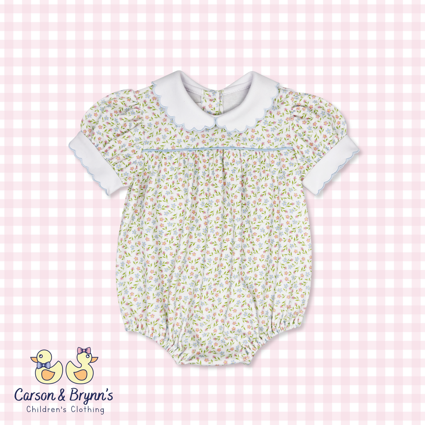 Lullaby Set Special Moments Bubble - Fairhope Floral, Bluffton Blue