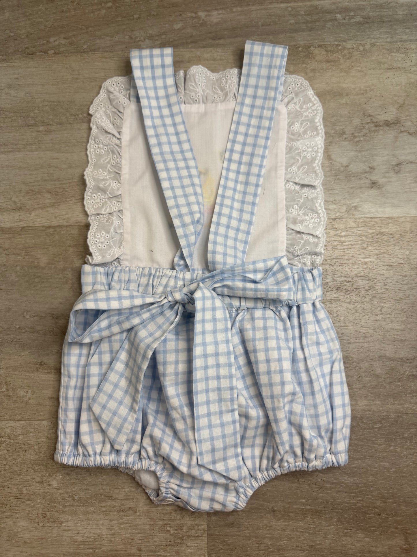 Carson and Friends Honey Bear Hand Embroidered Sunsuit