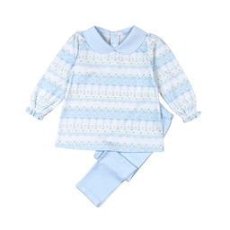 Baby Loren Alina Floral Pima Pant Set