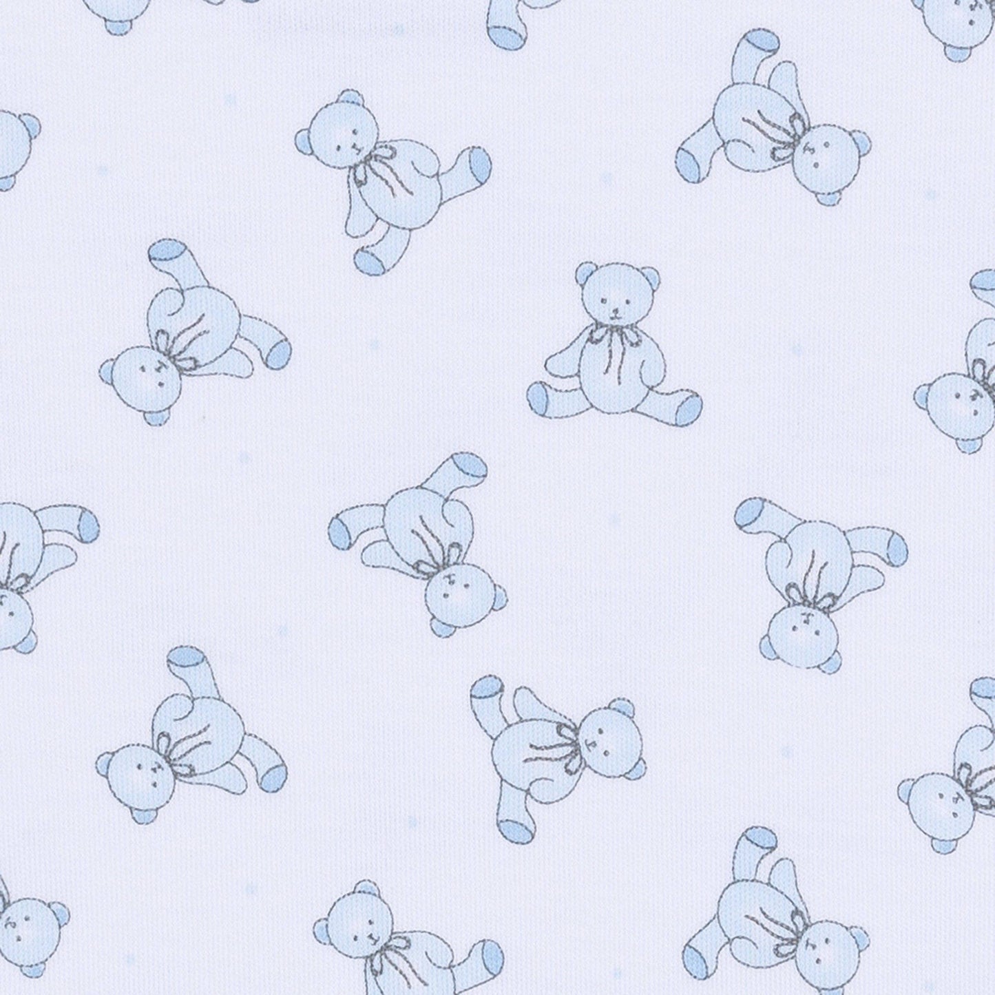 Magnolia Baby - Baby's Teddy Short Sleeve Bubble - Light Blue