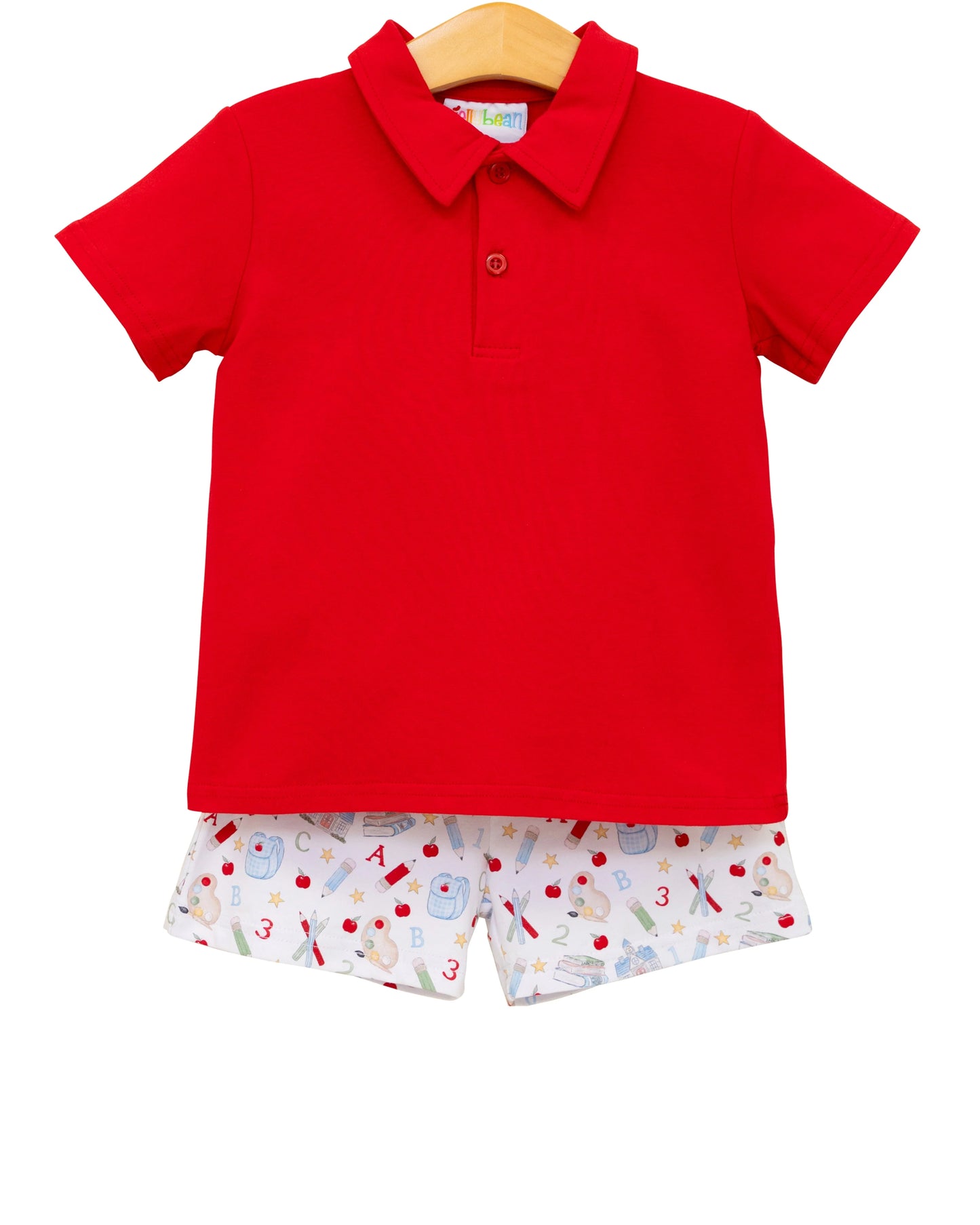 Easy as ABC Polo Short Set