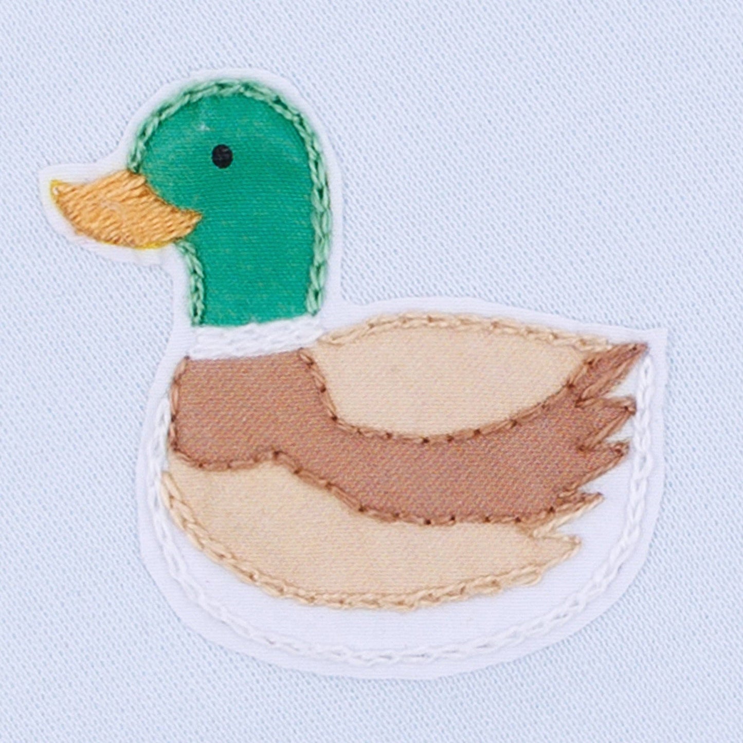 Magnolia Baby - Mini Mallard Embroidered Converter - Light Blue