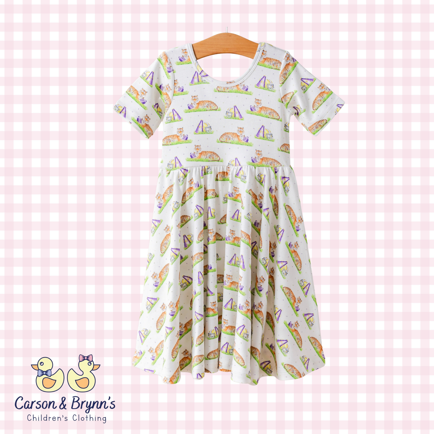 Mascot Mania in Louisiana Organic Cotton Twirl Dress