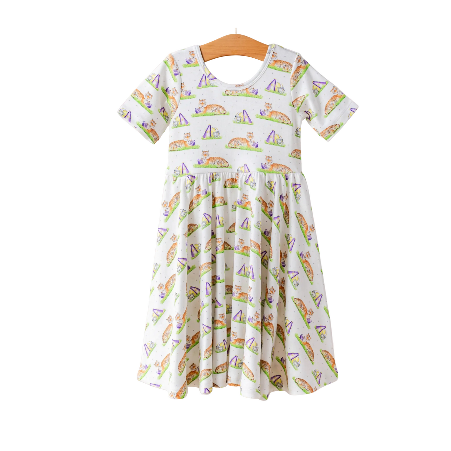 Mascot Mania in Louisiana Organic Cotton Twirl Dress