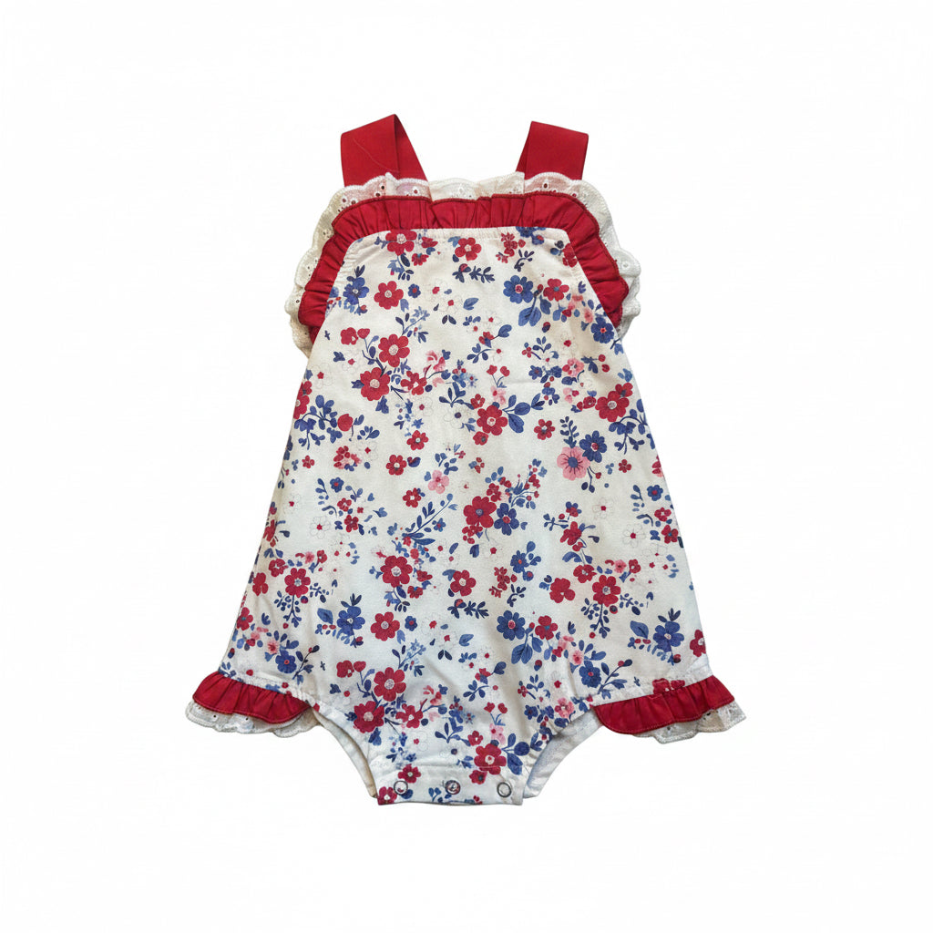 Carson and Friends Liberty Floral Sunsuit