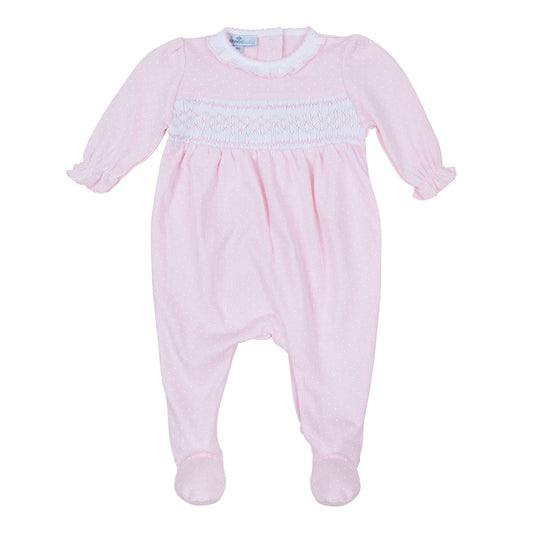 Magnolia Baby - Simply Sweet Smocked Footie - Pink