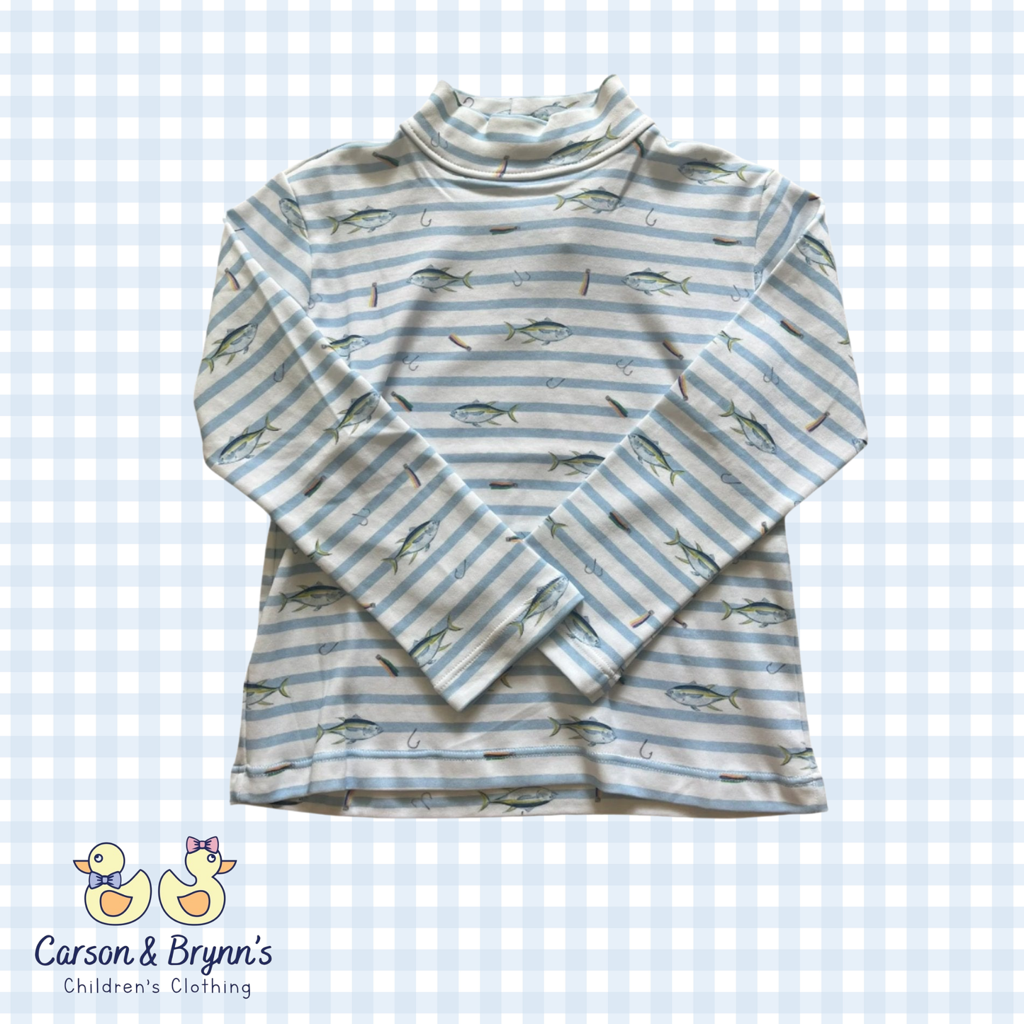 Lullaby Set Tiny Tot Turtleneck- Fish Tales