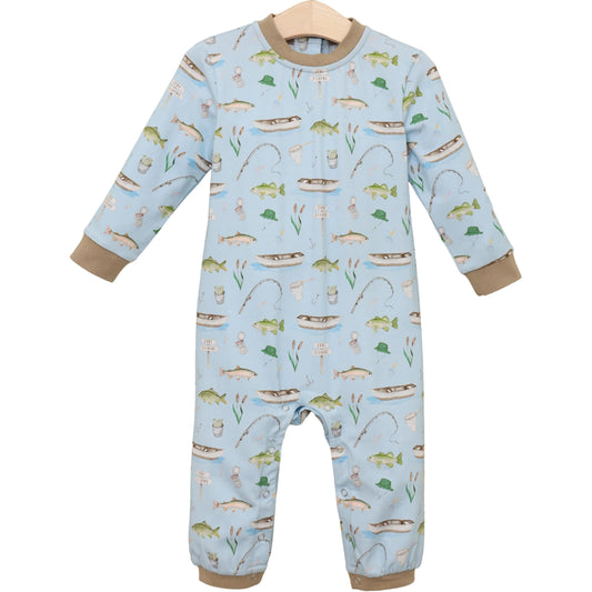 Jellybean Hook and Tackle Thomas Romper