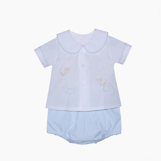 Baby Sen Avery Diaper Set- Airplanes