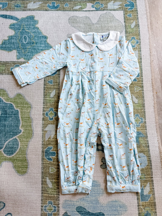Carson and Friends Hunting Dog Romper