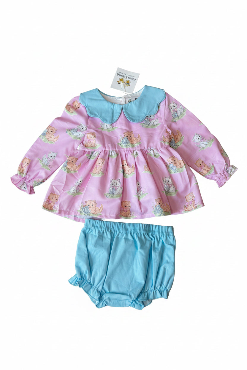 Carson and Friends Sweet Kittens Bloomer Set
