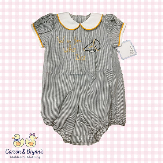 Southern Saturday "W is for Who Dat" Girl Bubble