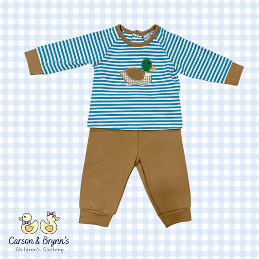 Duck Applique Jogger Set