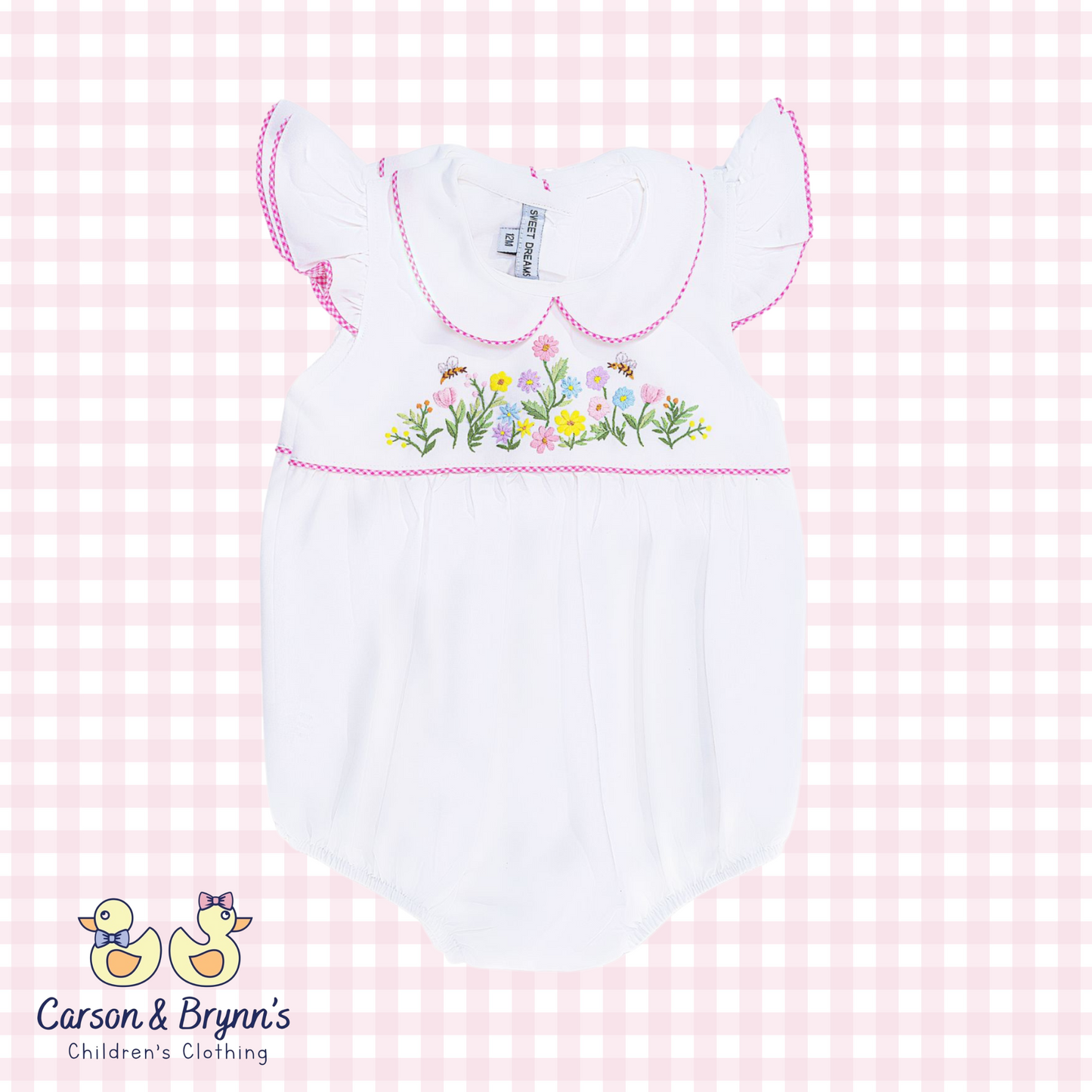 Sweet Dreams Floral Embroidered Bubble