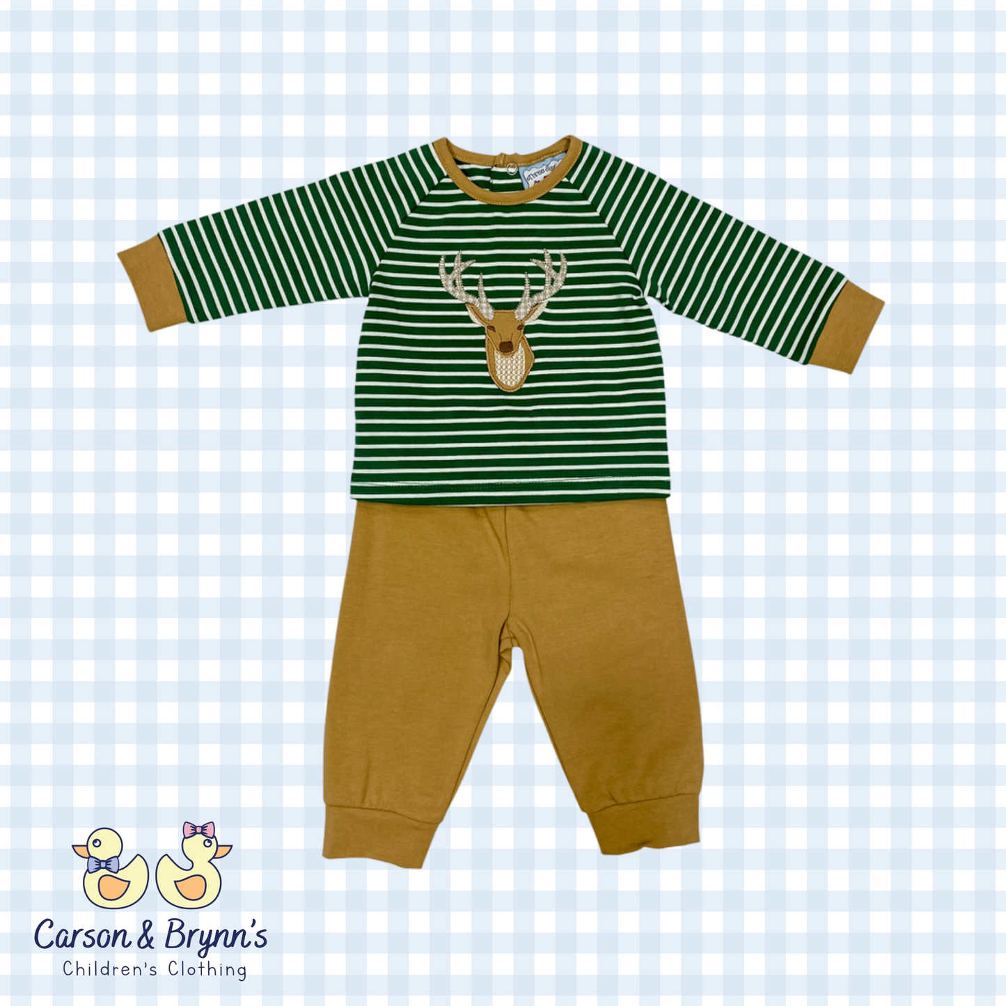 Deer Applique Jogger Set