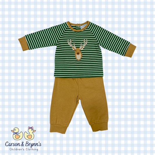 Deer Applique Jogger Set